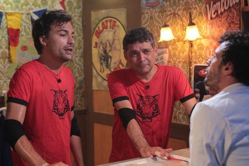Thierry Moreau et Bertrand Chameroy face à Willy Rovelli.