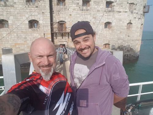 Vincent Lagaf et son fils
