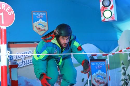 Claudio Capeo au départ de la piste du Ski.