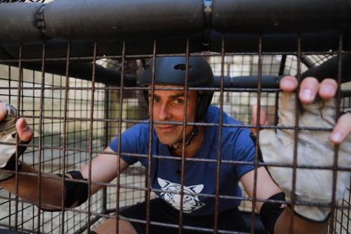 jean-baptiste marteau au départ des Deux Cages.