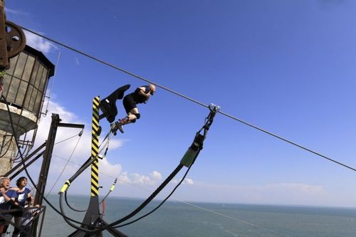 Grégory Vacher dans la Catapulte infernale