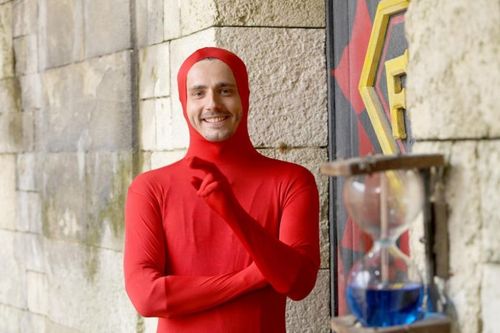 Guillaume Pley prêt pour l'épreuve de l'Araignée