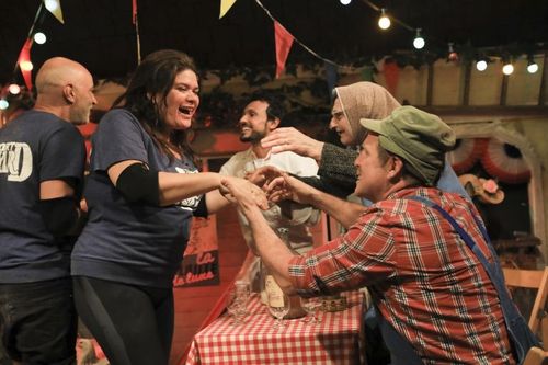 Raquel Garrido et Patrick Bosso chez les Bodin's.