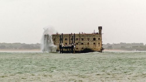 Le #fortboyard dans la matinée. cc @passemurailleof @olivierminne et toute l'équipe :)