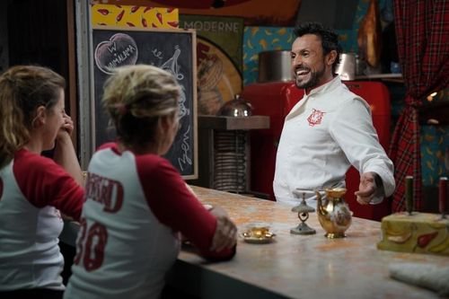 L'équipe au Restaurant