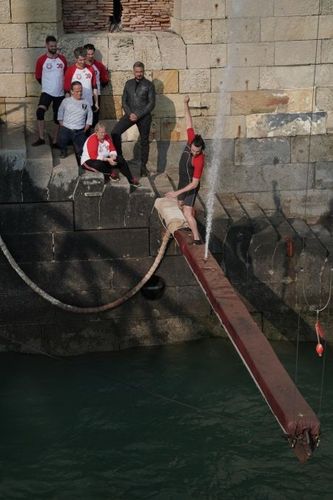 Anthony Colette sur la Poutre Jets d'Eau