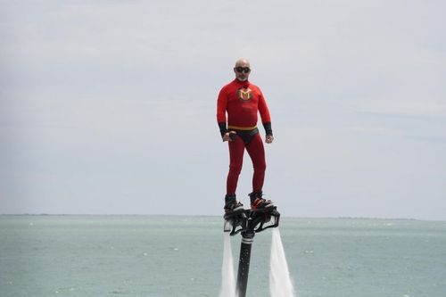 Mégagaf sur son Flyboard