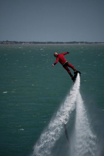 Mégagaf sur son Flyboard