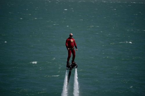Mégagaf sur son Flyboard
