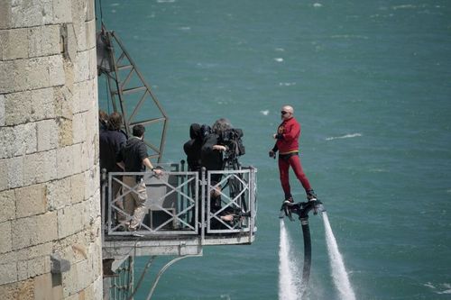 Mégagaf sur son Flyboard