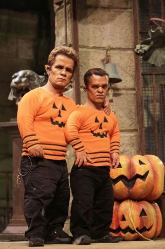 Passe-Partout et Passe-Muraille dans leur tenue spéciale Halloween