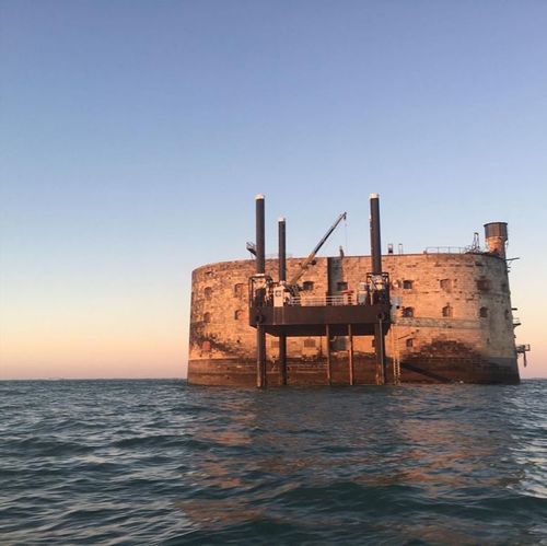 Coucher de soleil sur le fort