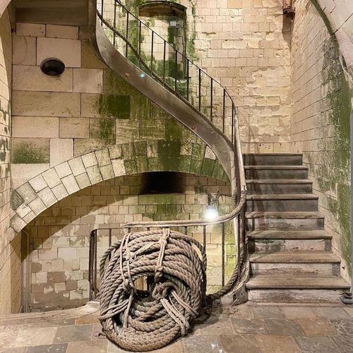 L'escalier Grand Sud au niveau du premier étage