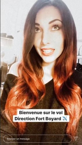 Delphine Wespiser dans sa loge