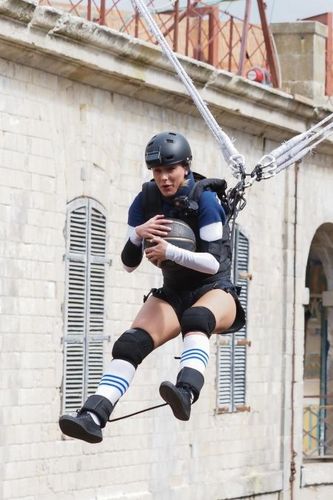 Camille cerf dans le Turbo-basket