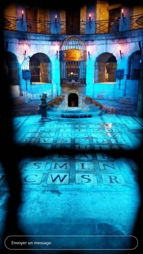 La salle du trésor de nuit