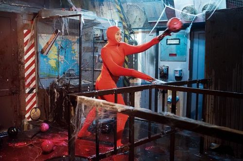 Vaimalama Chaves dans l'épreuve de l'Araignée