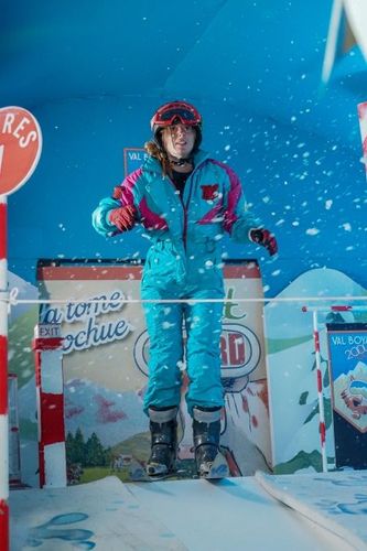 Jacinthe Madelin dans l'épreuve du Ski