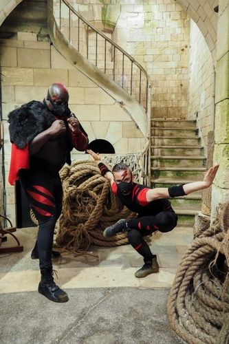 Big Boo et Little Boo dans l'escalier Grand Sud