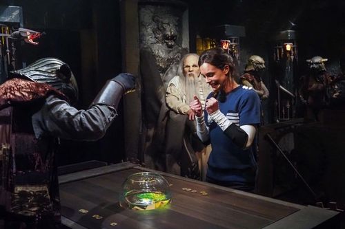 Marine Lorphelin face au duel du l'Aquarium