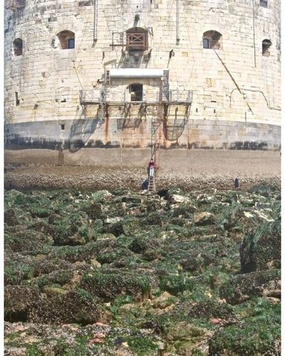 Le fort à marrée basse