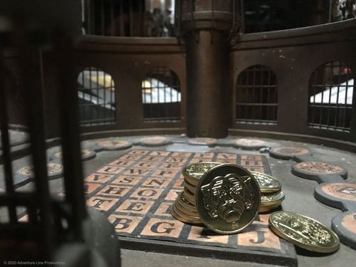Les boyards de collection de la Monnaie de Paris sur le plateau de jeu.