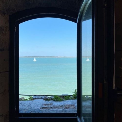 Vue depuis la fenêtre de l'ancien Restaurant