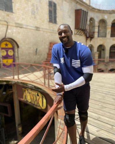 Ladji Doucouré au premier étage du fort