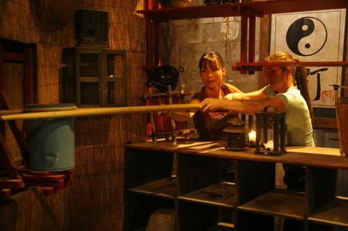 Jennifer Lauret et Emmenuelle Boidron dans l'épreuve des Baguettes