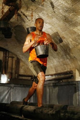 Stéphane Diagana dans l'épreuve du Tapis Roulant