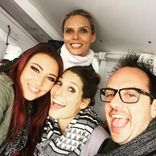 Retour #fortboyard avec mes copines ! @laurythilleman @sylvietellier @wespiserd ! #fort #Boyard #jeu #france2 #fouras #passepartout