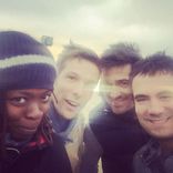 Princess Erika en compagnie de Grégory Cuilleron, Alex Goude et Jean-Pascal Lacoste